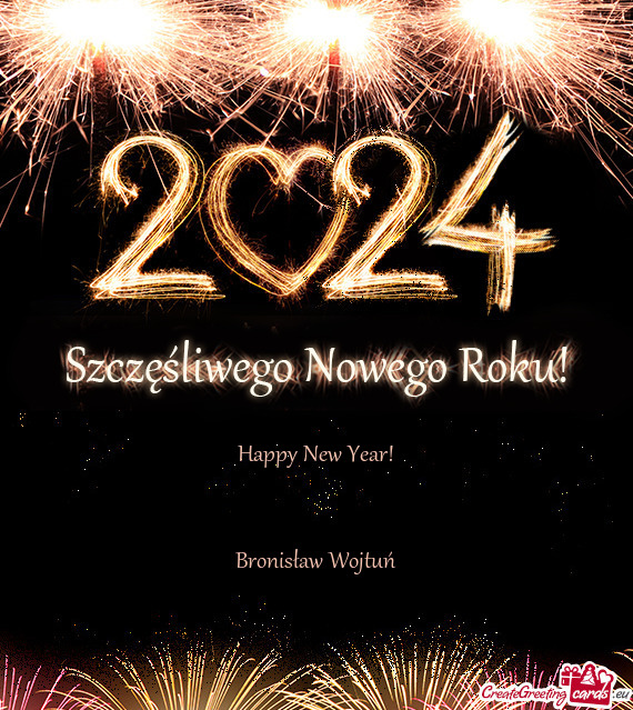 Happy New Year!
 
 
 Bronisław Wojtuń