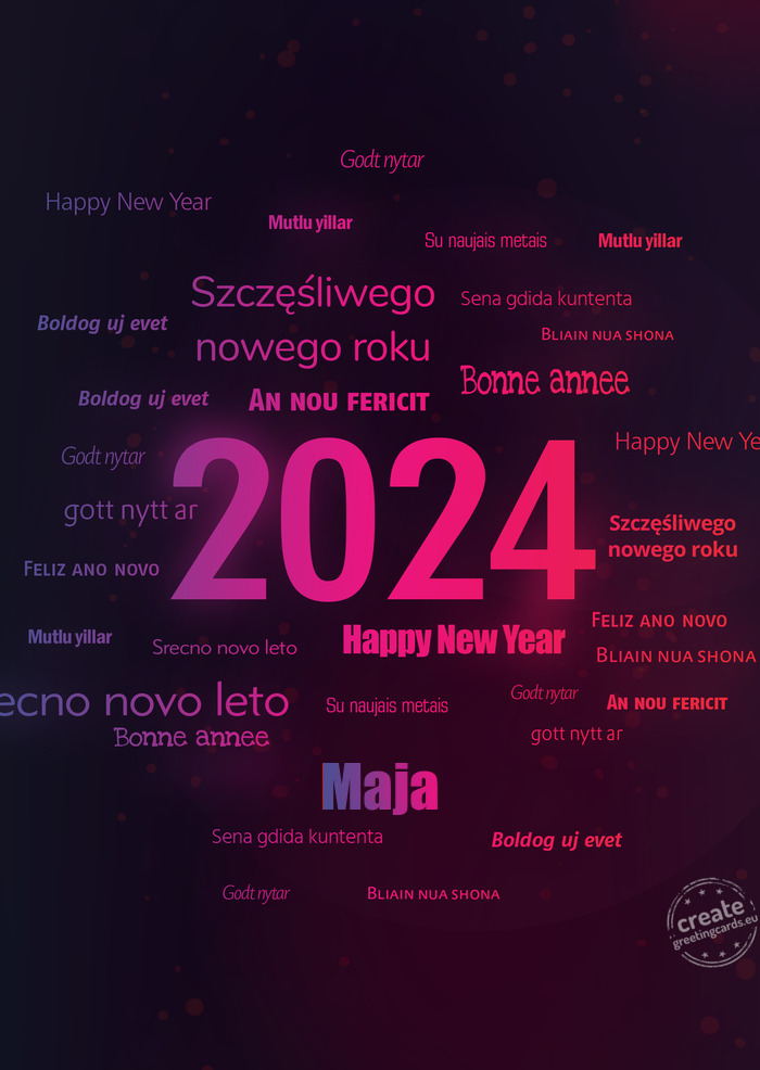 Happy new year Maja