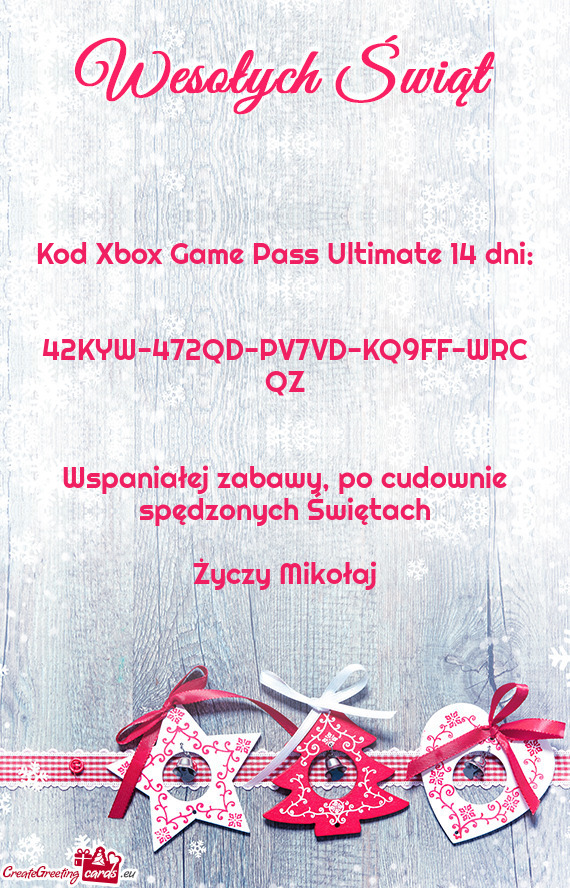 Kod Xbox Game Pass Ultimate 14 dni: