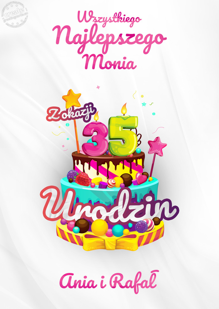 Monia 😘, Wszystkiego najlepszego z okazji 35 urodzin Ania i Rafał