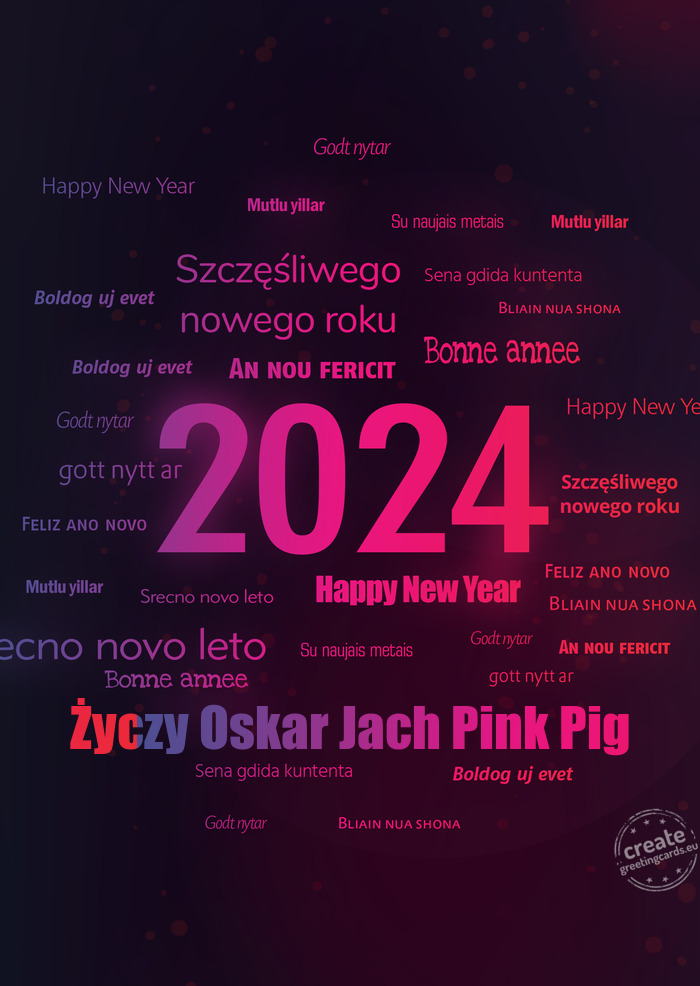 Oskar Jach Pink Pig
