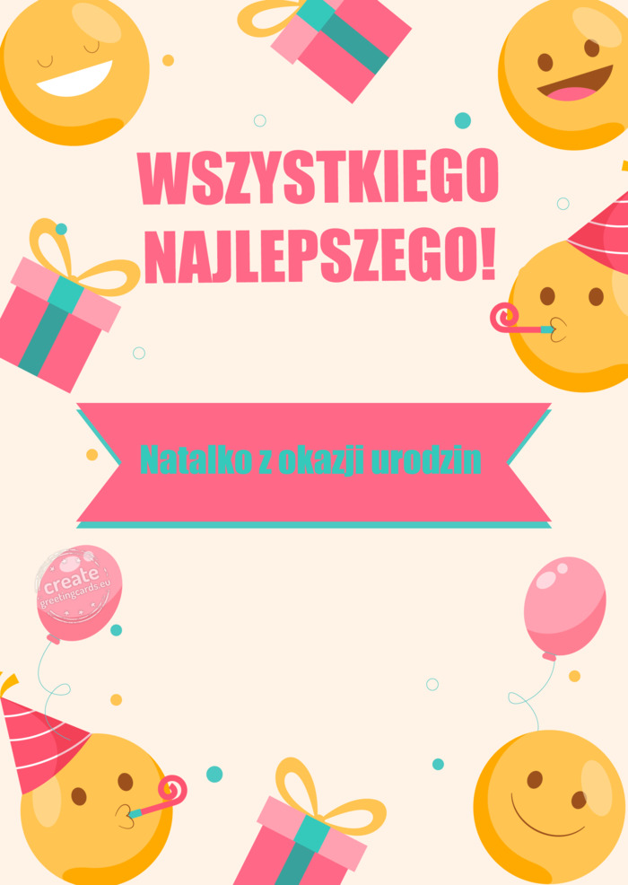 Spełnienia Marzeń Natalko z okazji urodzin
