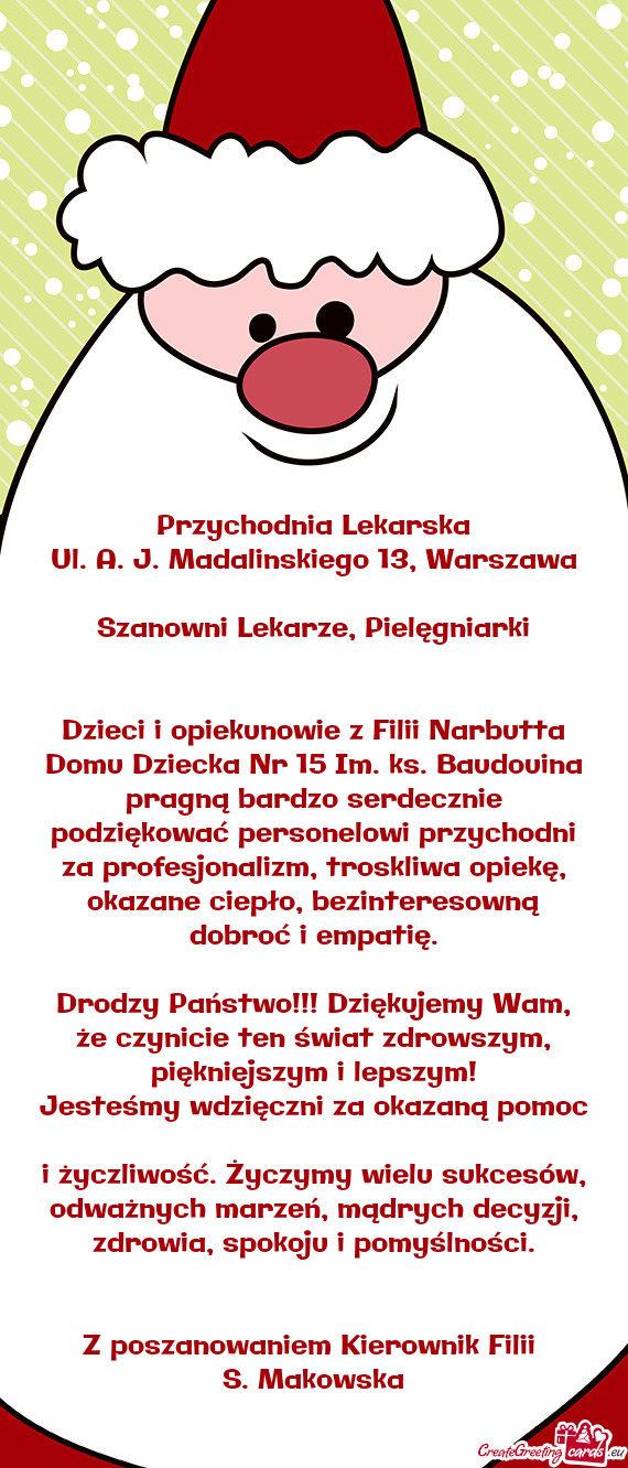 Ul. A. J. Madalinskiego 13, Warszawa
