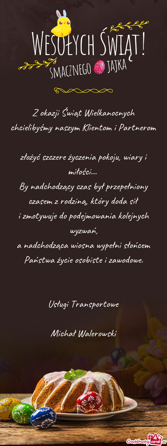 Usługi Transportowe Michał Walerowski