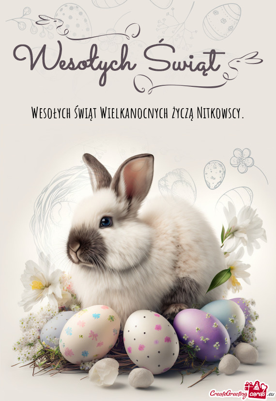 Wesołych świąt Wielkanocnych życzą Nitkowscy