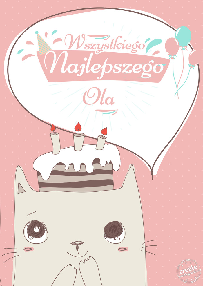 Wszystkiego najlepszego Ola z okazji urodzin