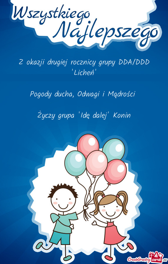 Z okazji drugiej rocznicy grupy DDA/DDD "Licheń"