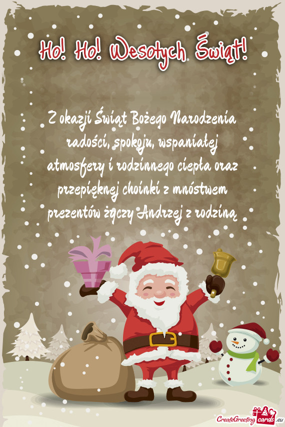 Z okazji Świąt Bożego Narodzenia radości, spokoju, wspaniałej atmosfery i rodzinnego ciepła or