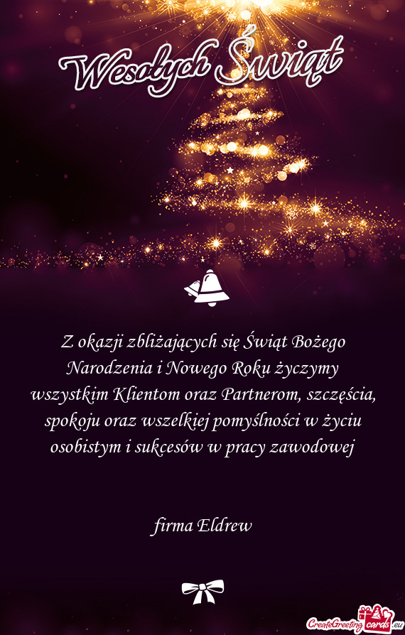 Z okazji zbliżających się Świąt Bożego Narodzenia i Nowego Roku życzymy wszystkim Klientom or