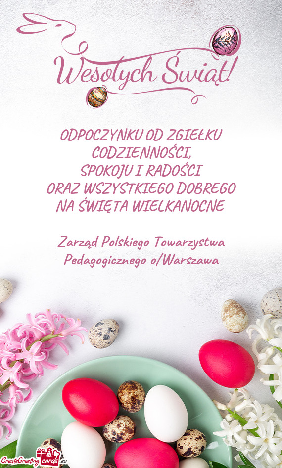 Zarząd Polskiego Towarzystwa Pedagogicznego o/Warszawa