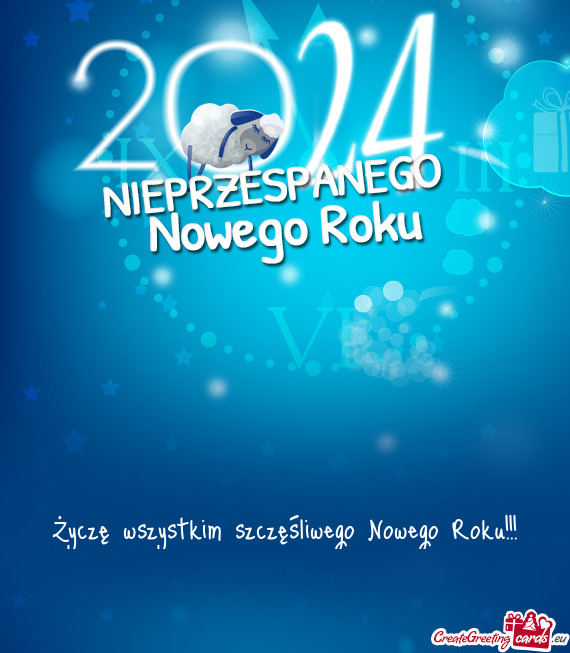 Życzę wszystkim szczęśliwego Nowego Roku