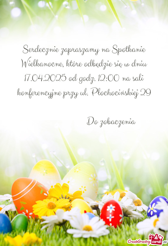 00 na sali konferencyjne przy ul. Płochocińskiej 29