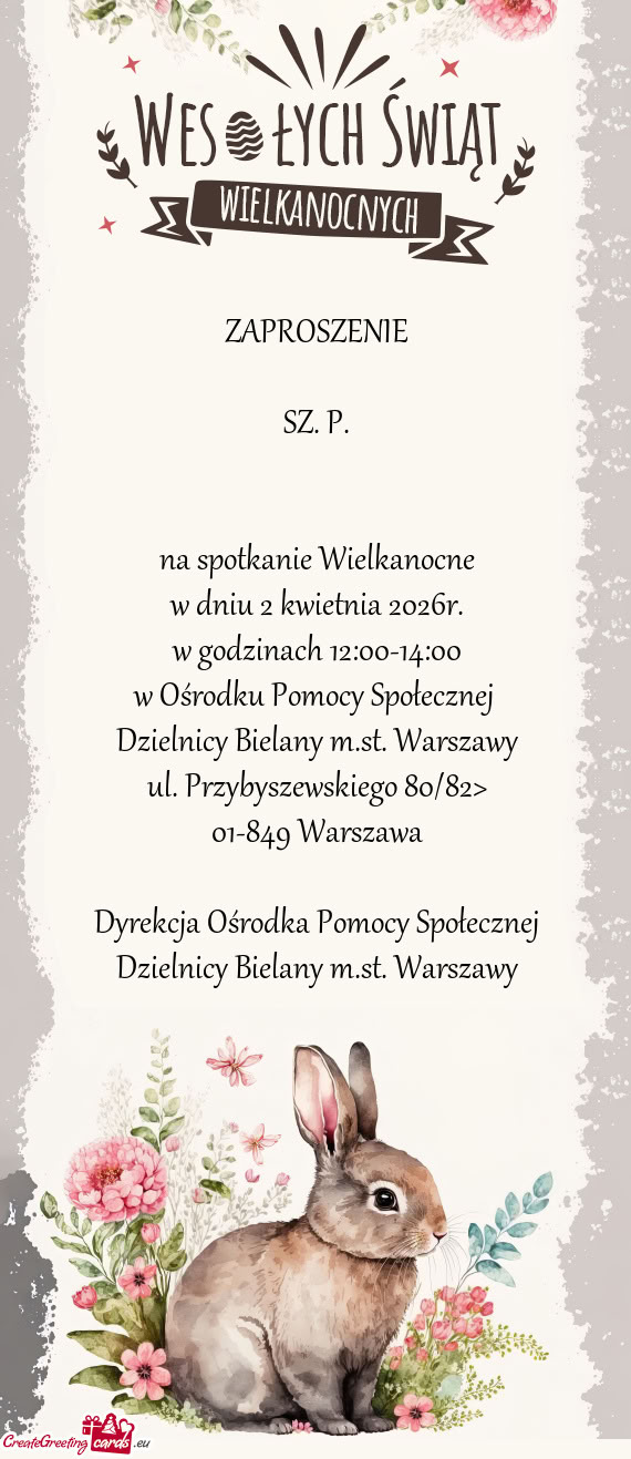00 w Ośrodku Pomocy Społecznej Dzielnicy Bielany m