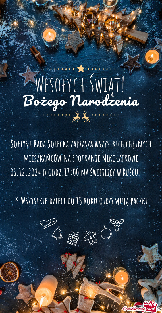 024 o godz.17:00 na świetlicy w Ruścu