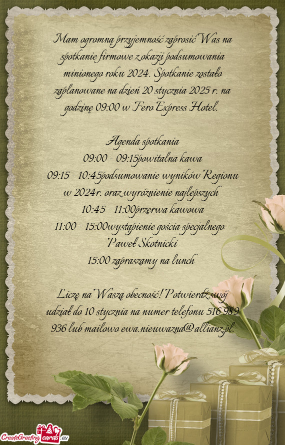 09:00 - 09:15 powitalna kawa