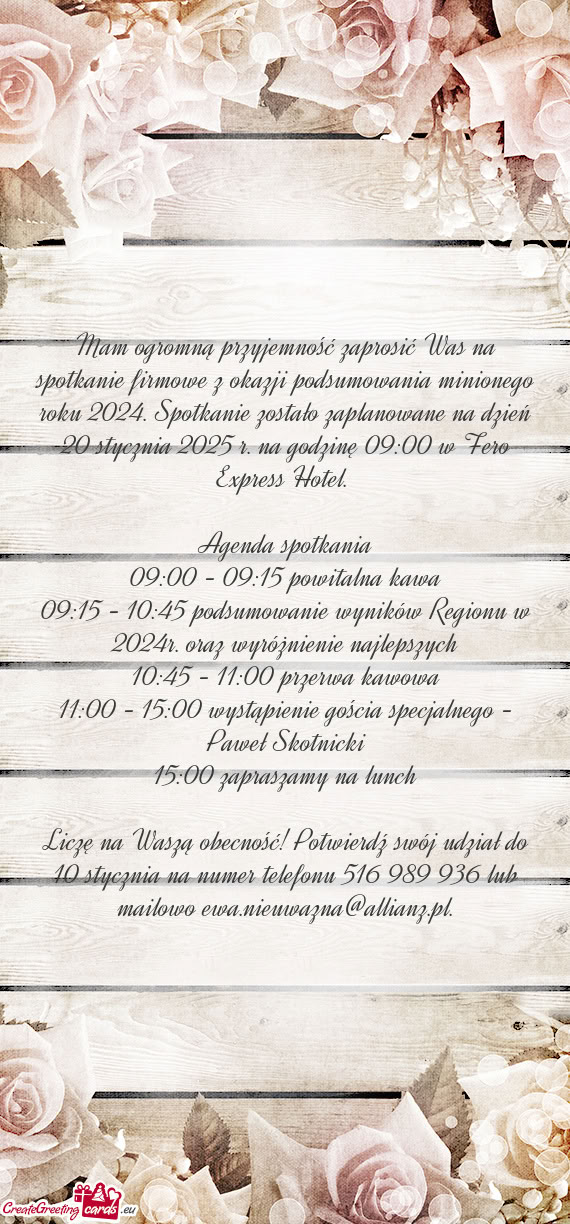 09:15 - 10:45 podsumowanie wyników Regionu w 2024r. oraz wyróżnienie najlepszych