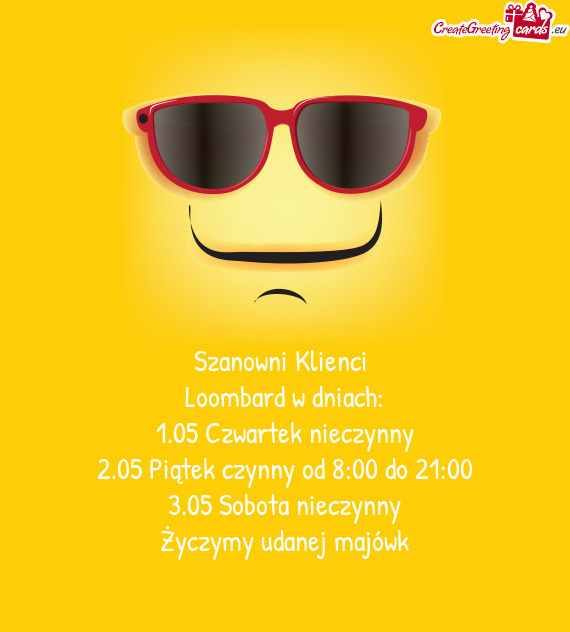 1.05 Czwartek nieczynny