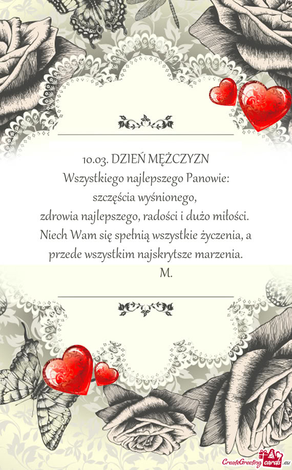 10.03. DZIEŃ MĘŻCZYZN