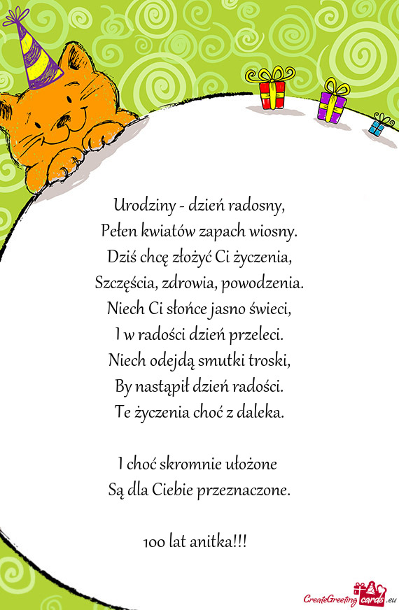 100 lat anitka!!!🥳