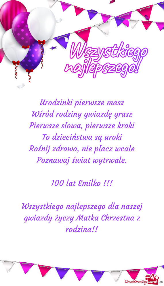 100 lat Emilko
