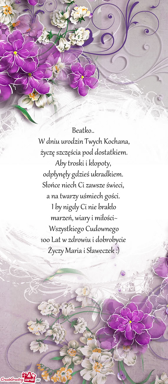 100 Lat w zdrowiu i dobrobycie