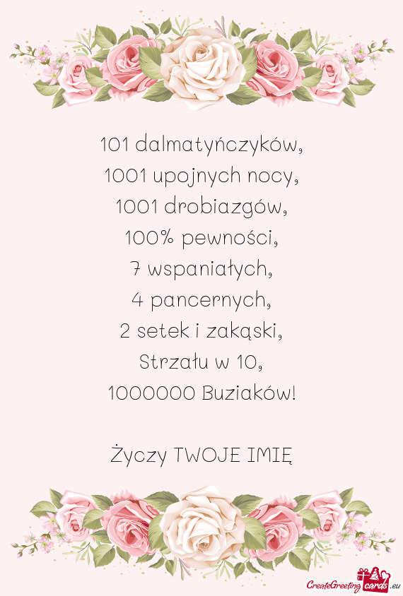 1000000 Buziaków! TWOJE IMIĘ