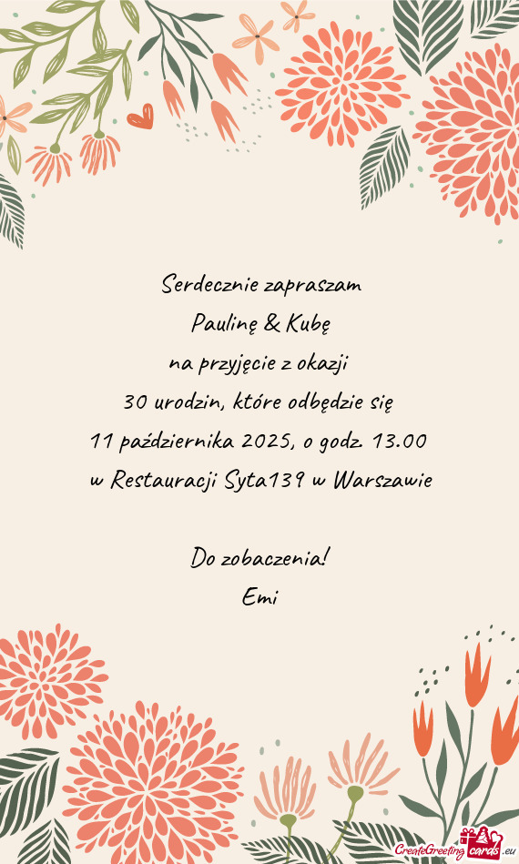 11 października 2025, o godz. 13.00