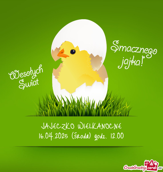 16.04.2025 (środa) godz. 12.00