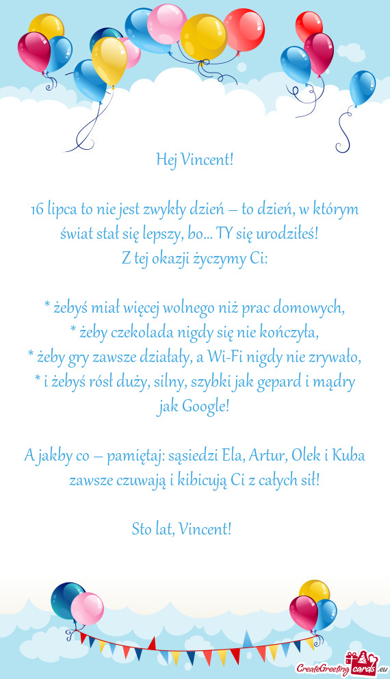 16 lipca to nie jest zwykły dzień – to dzień, w którym świat stał się lepszy, bo… TY się