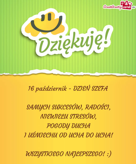 16 październik - DZIEŃ SZEFA