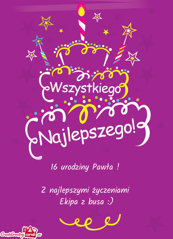 16 urodziny Pawła