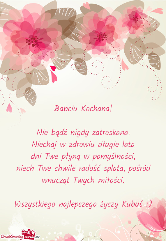 Wszystkiego najlepszego Kubuś :)