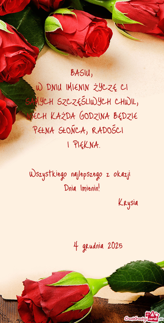 Dnia Imienin