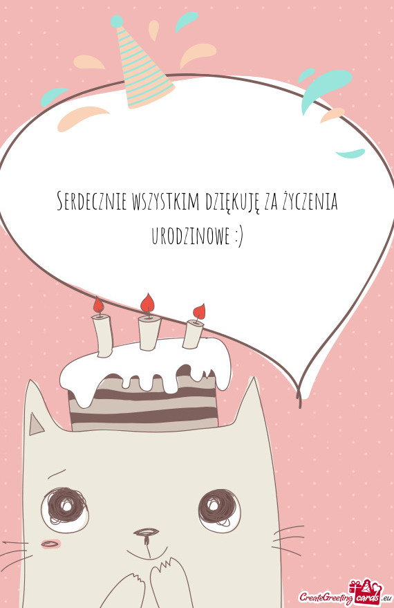 Serdecznie wszystkim dziękuję za życzenia urodzinowe :)