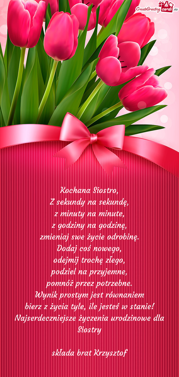 Składa brat Krzysztof