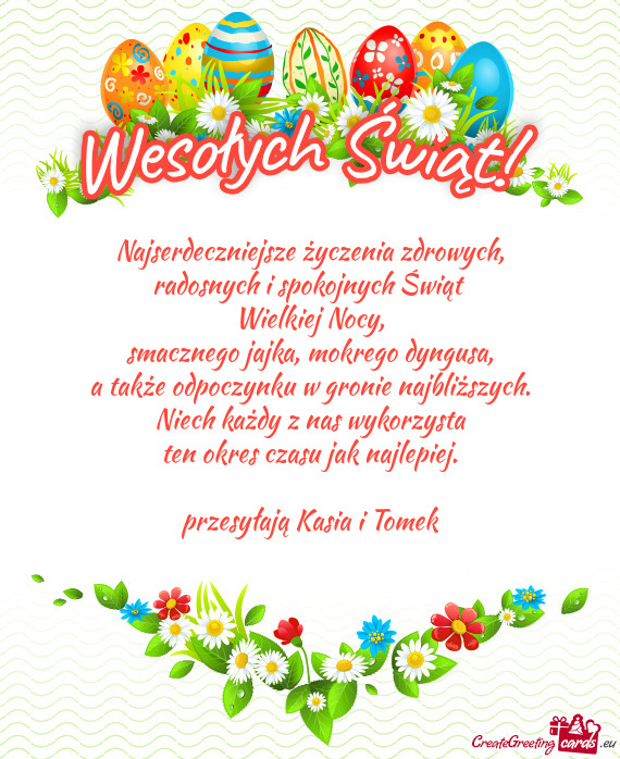 Przesyłają Kasia i Tomek