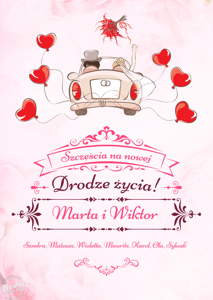 Marta i Wiktor, Szczęścia na nowej drodze życia Sandra, Mateusz, Wioletta, Maurits, Karol, Ola