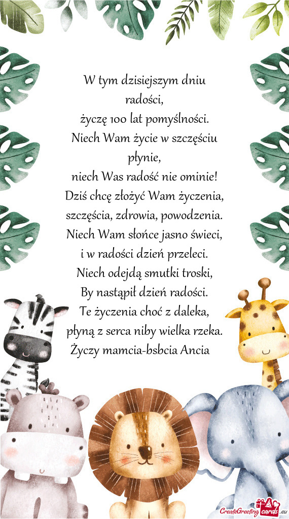 Niech Wam słońce jasno świeci