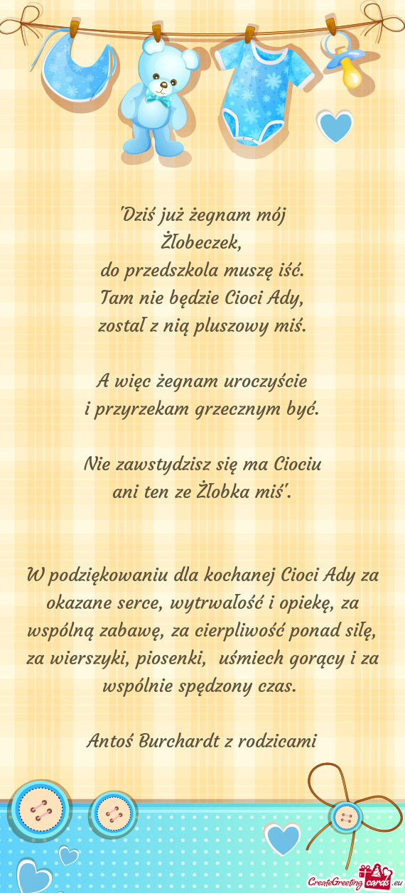 Tam nie będzie Cioci Ady