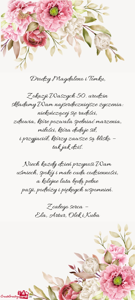 Miłości, która dodaje sił