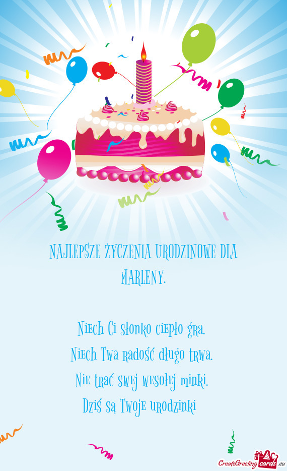 Dziś są Twoje urodzinki🎂🤗