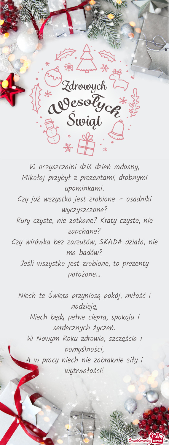 W oczyszczalni dziś dzień radosny