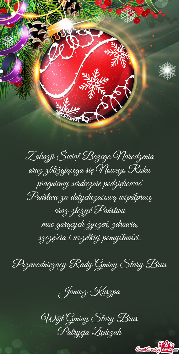 Przewodniczący Rady Gminy Stary Brus