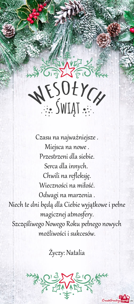 Szczęśliwego Nowego Roku pełnego nowych możliwości i sukcesów