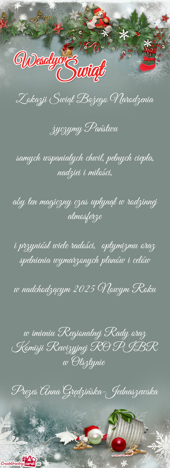 Samych wspaniałych chwil, pełnych ciepła, nadziei i miłości