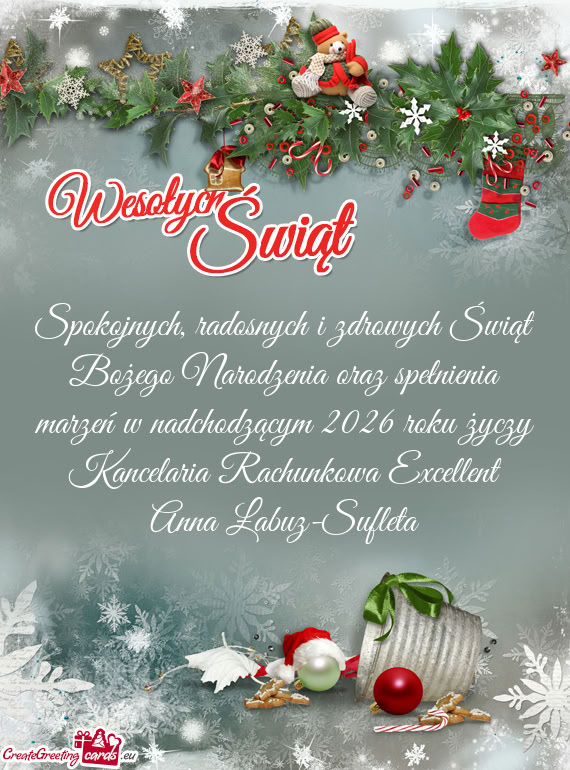 2026 roku Kancelaria Rachunkowa Excellent Anna Łabuz-Sufleta