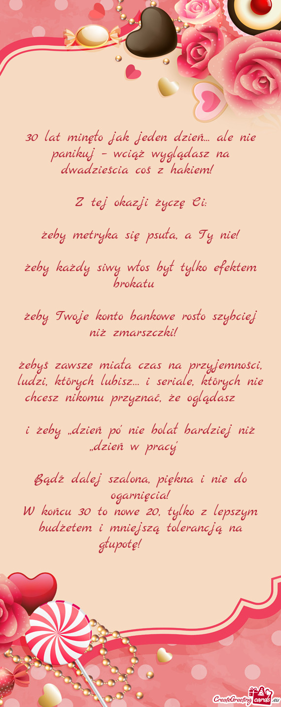 30 lat minęło jak jeden dzień... ale nie panikuj – wciąż wyglądasz na dwadzieścia coś z ha