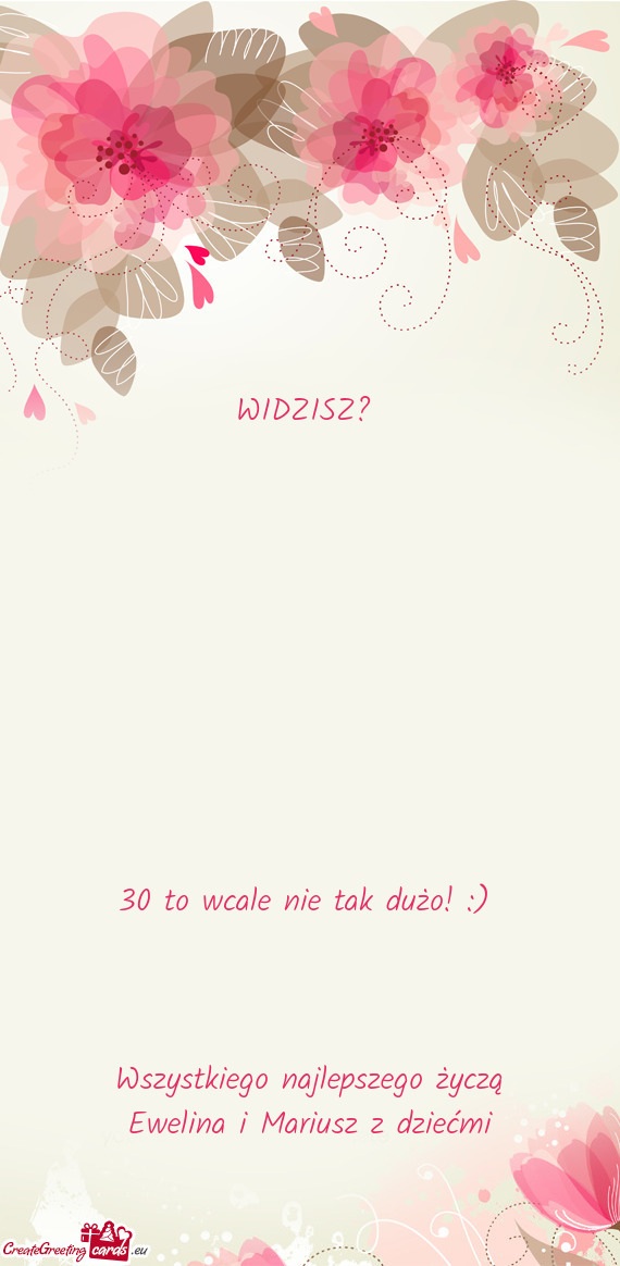 30 to wcale nie tak dużo! :)