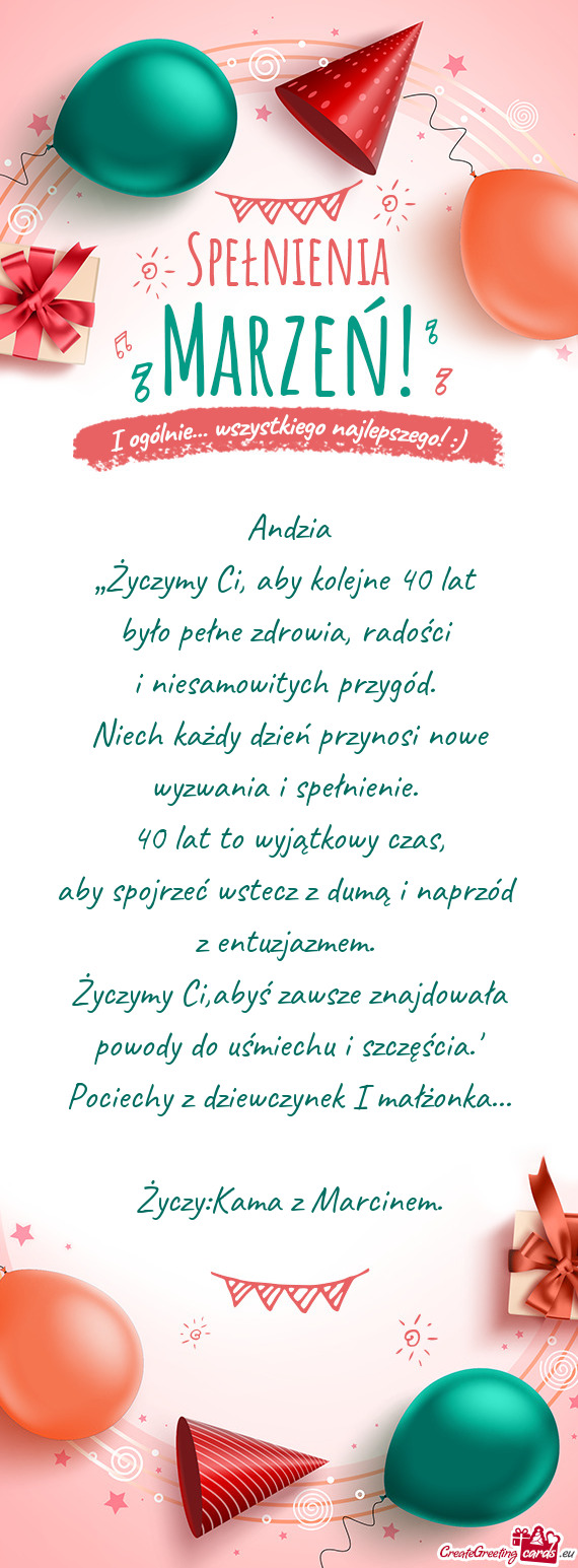 40 lat to wyjątkowy czas