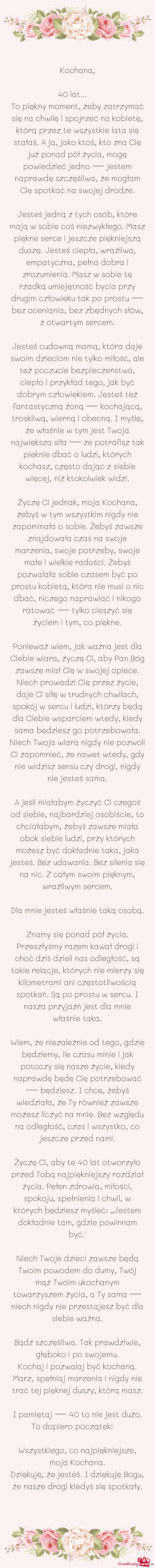 40 lat… ❤️